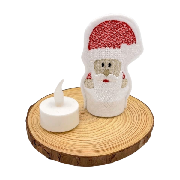 ITH-Stickdatei LED-Cover Nikolaus / Weihnachtsmann für 10 x 10 cm Stickrahmen